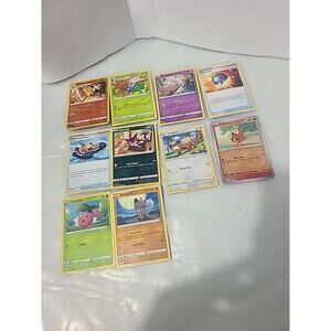 Set Of 10 Pokemon Cards Braixen Silver Tempest And More